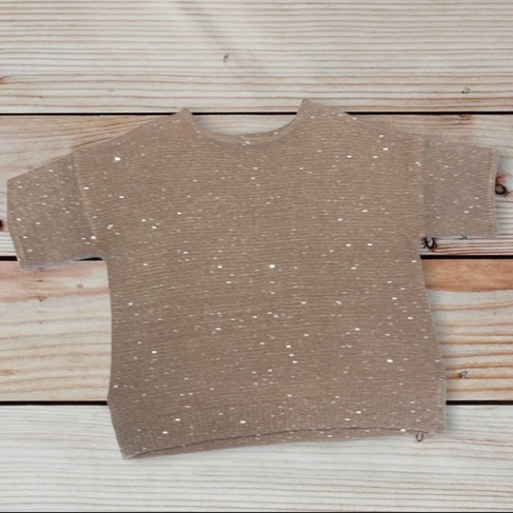 WD-NY beautiful Sequins rose gold color sweater size XL